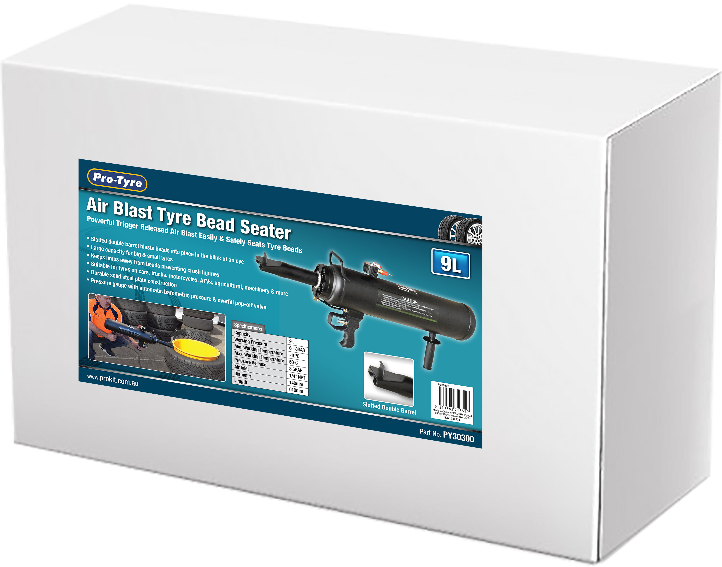 9L AIR BLAST TYRE BEAD SEATER
