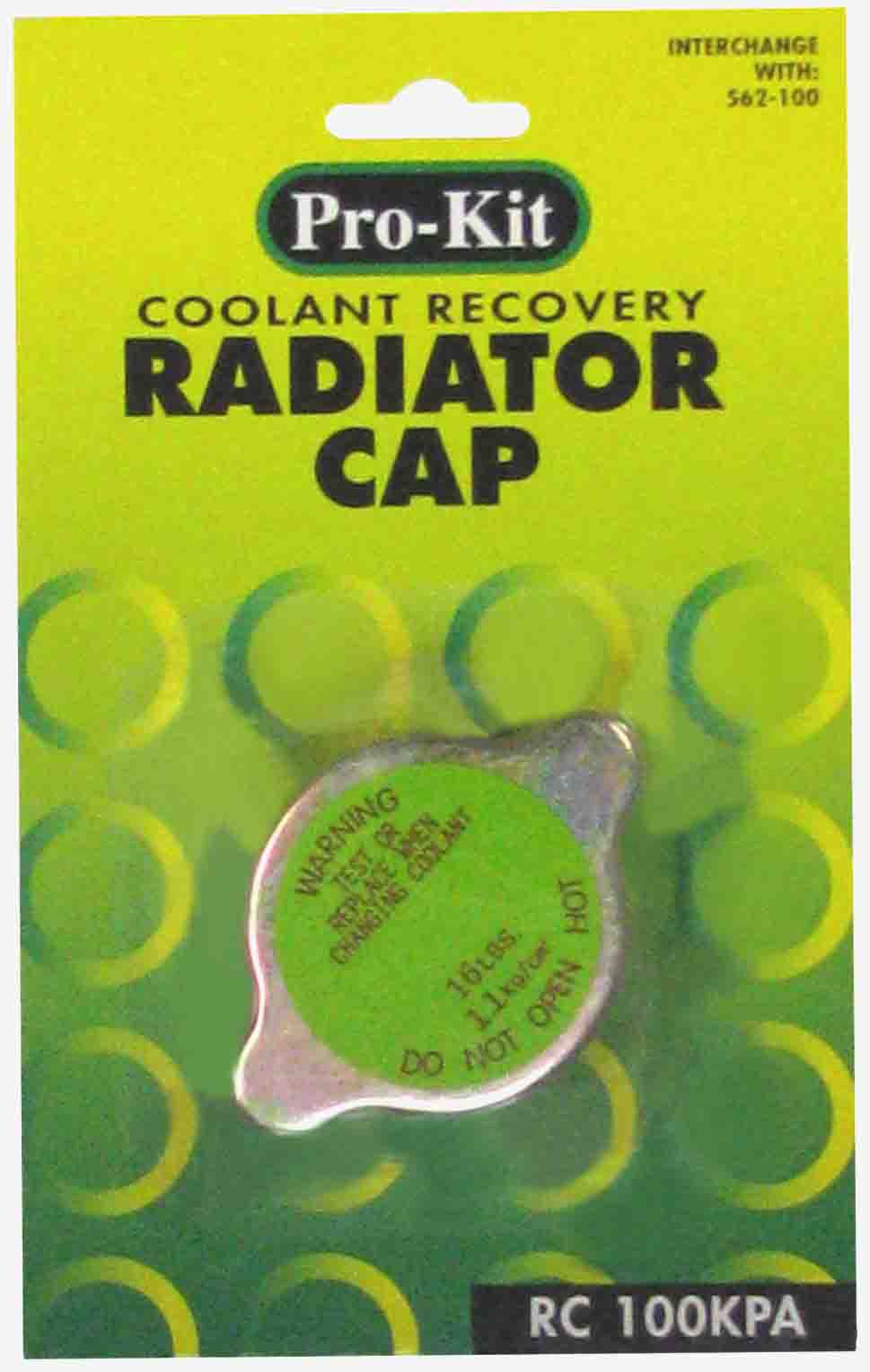 RADIATOR CAP – INTERCHG WITH 562-100