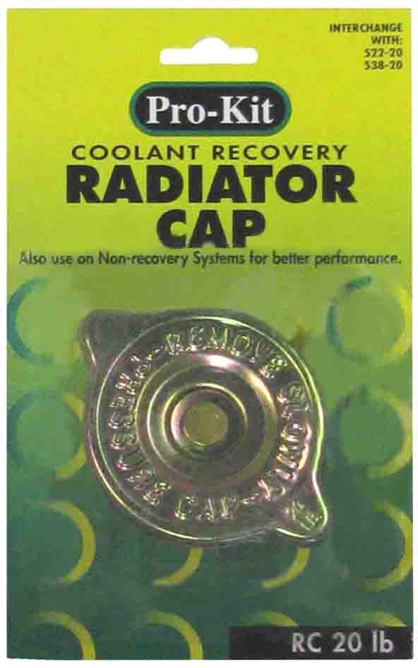 RADIATOR CAP – INTERCHG WITH 522-20, 538-20