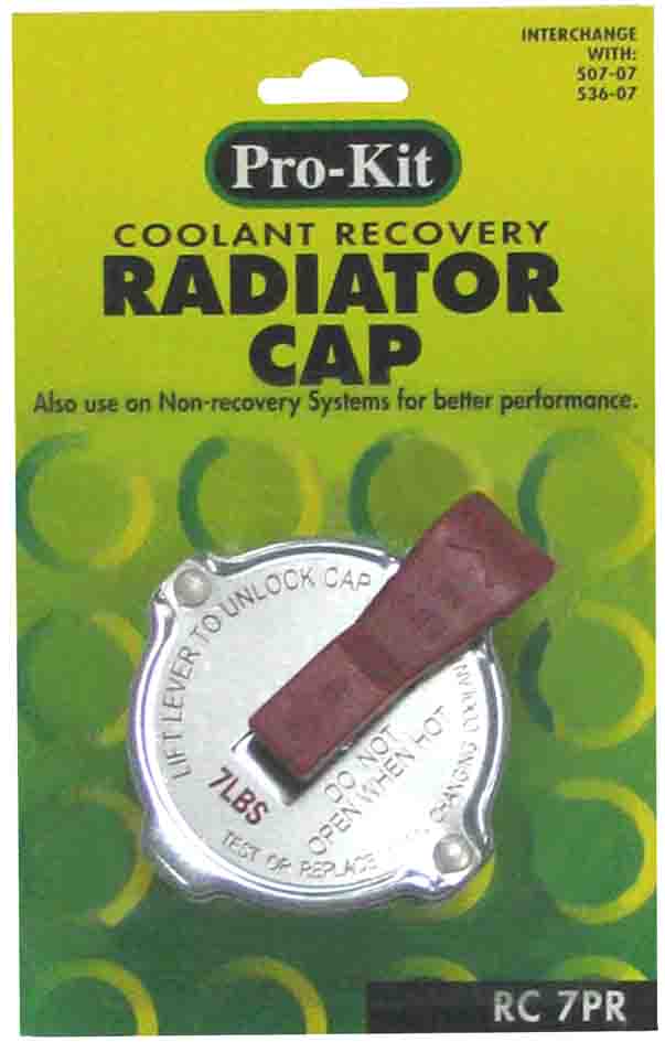 RADIATOR CAP – WITH PRESSURE RELEASE LEVER – RC7PR
