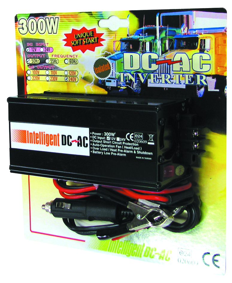 INVERTER – 300W 12V DC TO 240V AC
