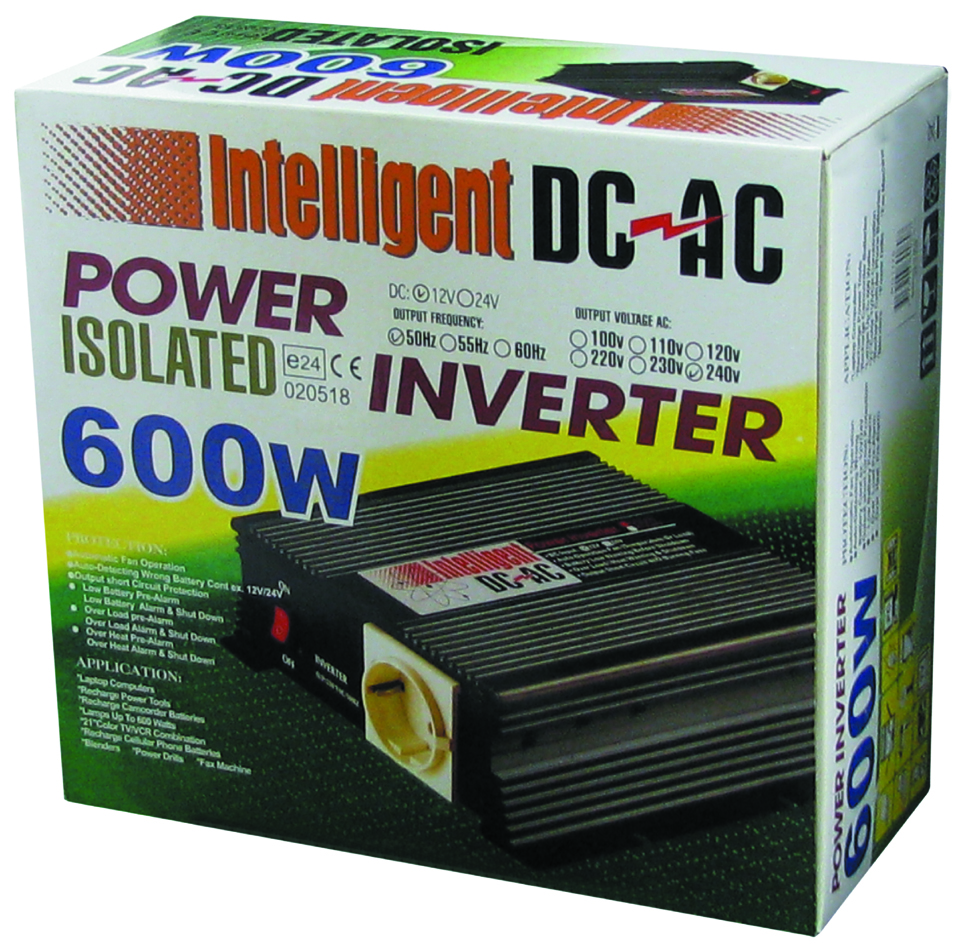 INVERTER – 600W 12V DC TO 240VAC