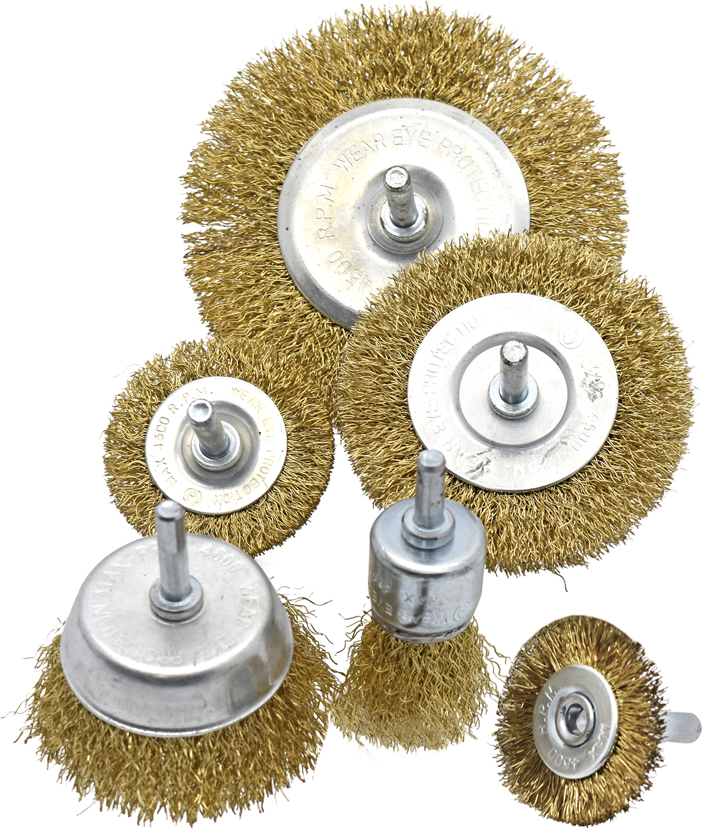 6pc Wire Wheel Brush Set