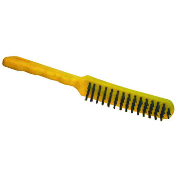 27cm 4 Row Steel Wire Brushes in 12pc POS Display