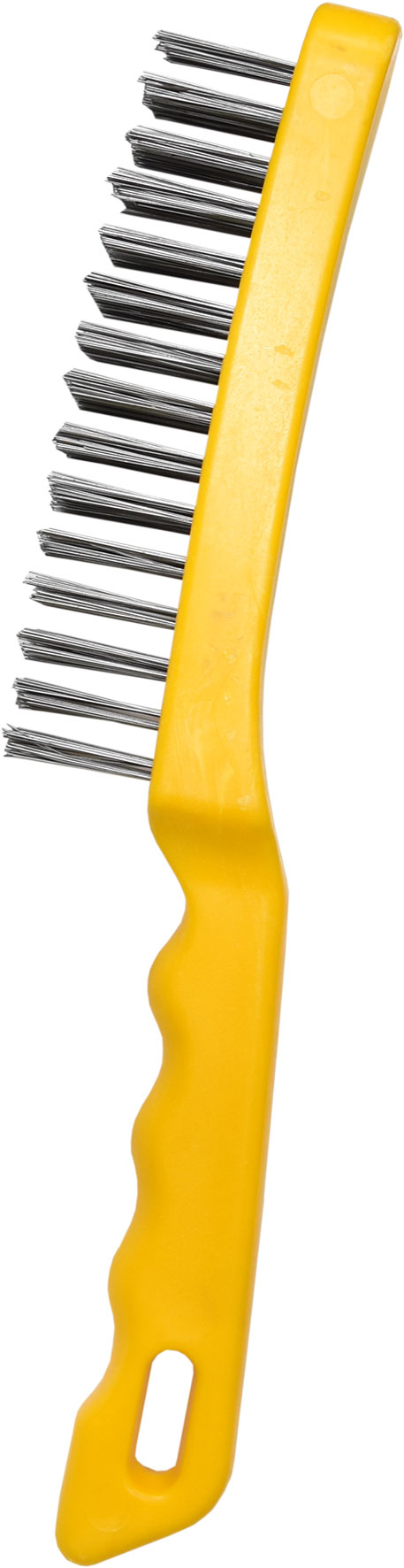27cm 4 Row Steel Wire Brushes in 12pc POS Display