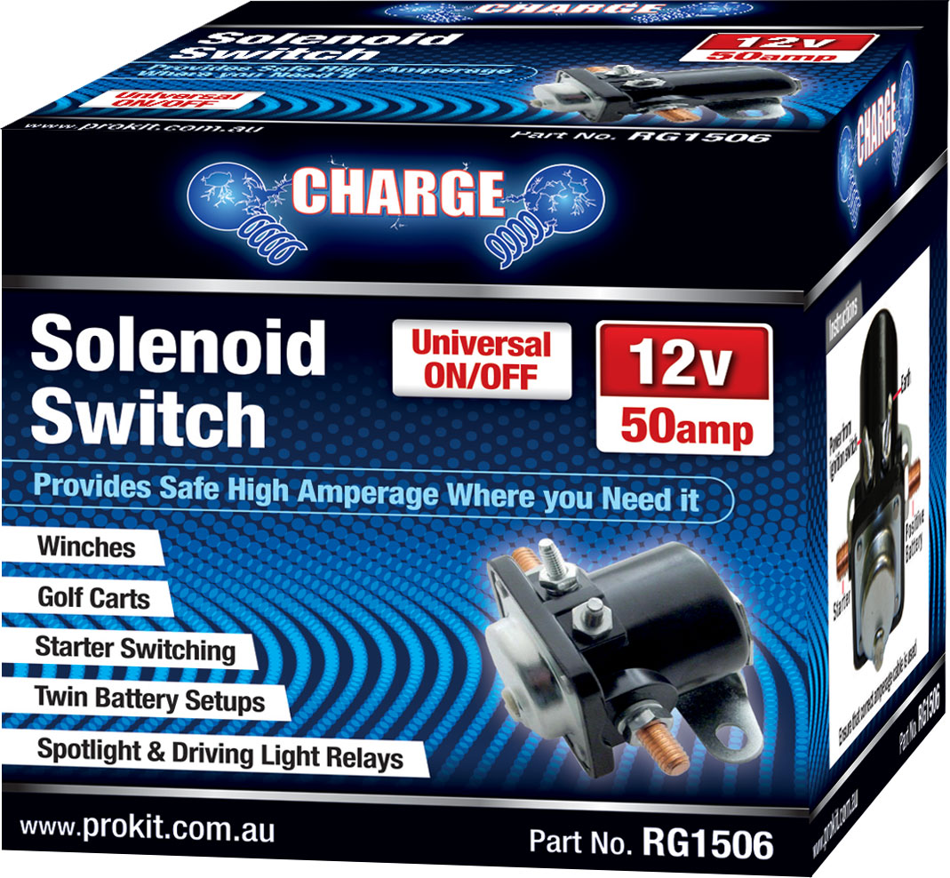 SOLENOID SWITCH – UNIVERSAL ON/OFF 50AMP 12V
