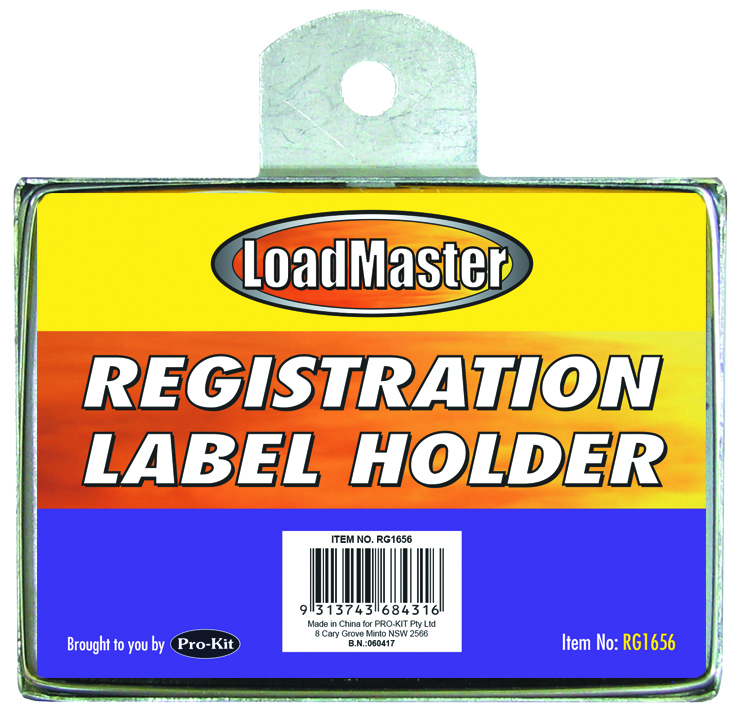 REGO LABEL HOLDER – METAL RECTANGULAR