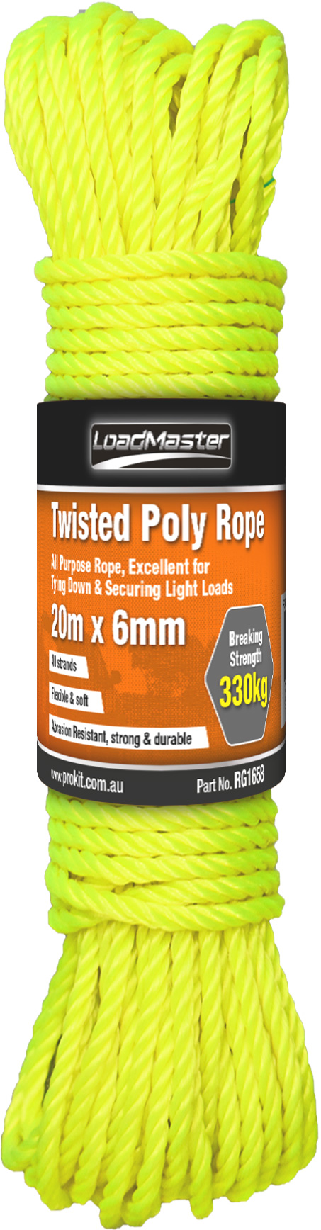 6mm x 20m Twisted Poly Rope