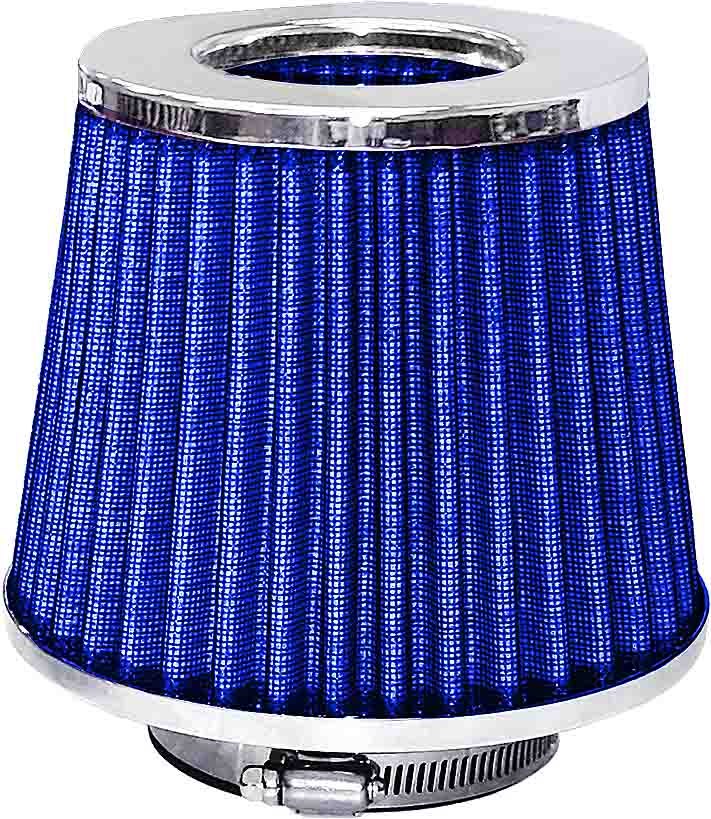 High Performance Re-Usable Pod Air Filter – Chrome Top/Blue Filter
