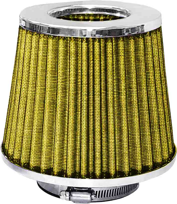 High Performance Re-Usable Pod Air Filter – Chrome Top/Yellow Filter