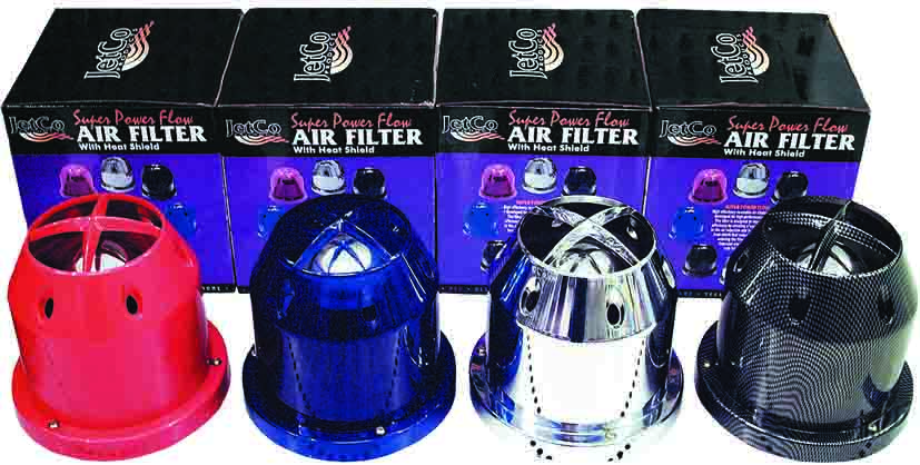Chrome Enclosed Cross Inlet High Performance Re-Usable Pod Air Filter