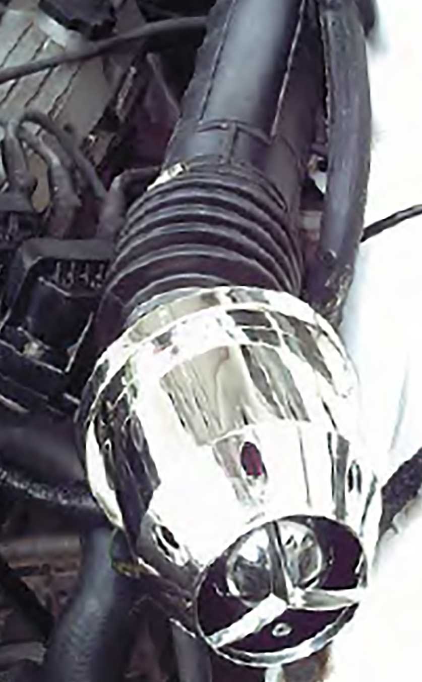 Chrome Enclosed Cross Inlet High Performance Re-Usable Pod Air Filter