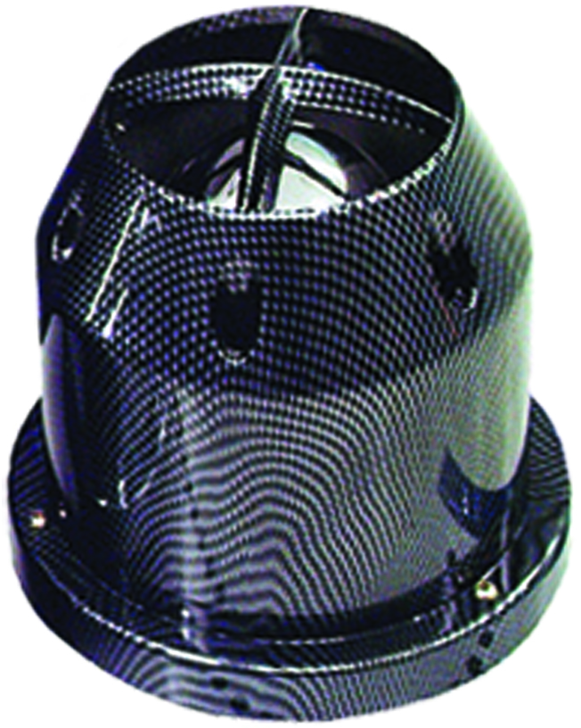 Carbon Enclosed Cross Inlet High Performance Re-Usable Pod Air Filter