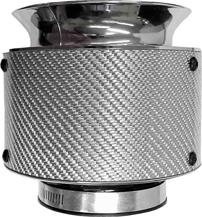AIR FILTER – POD STYLE REAL CARBON PERFORMANCE FILTER – SILVER