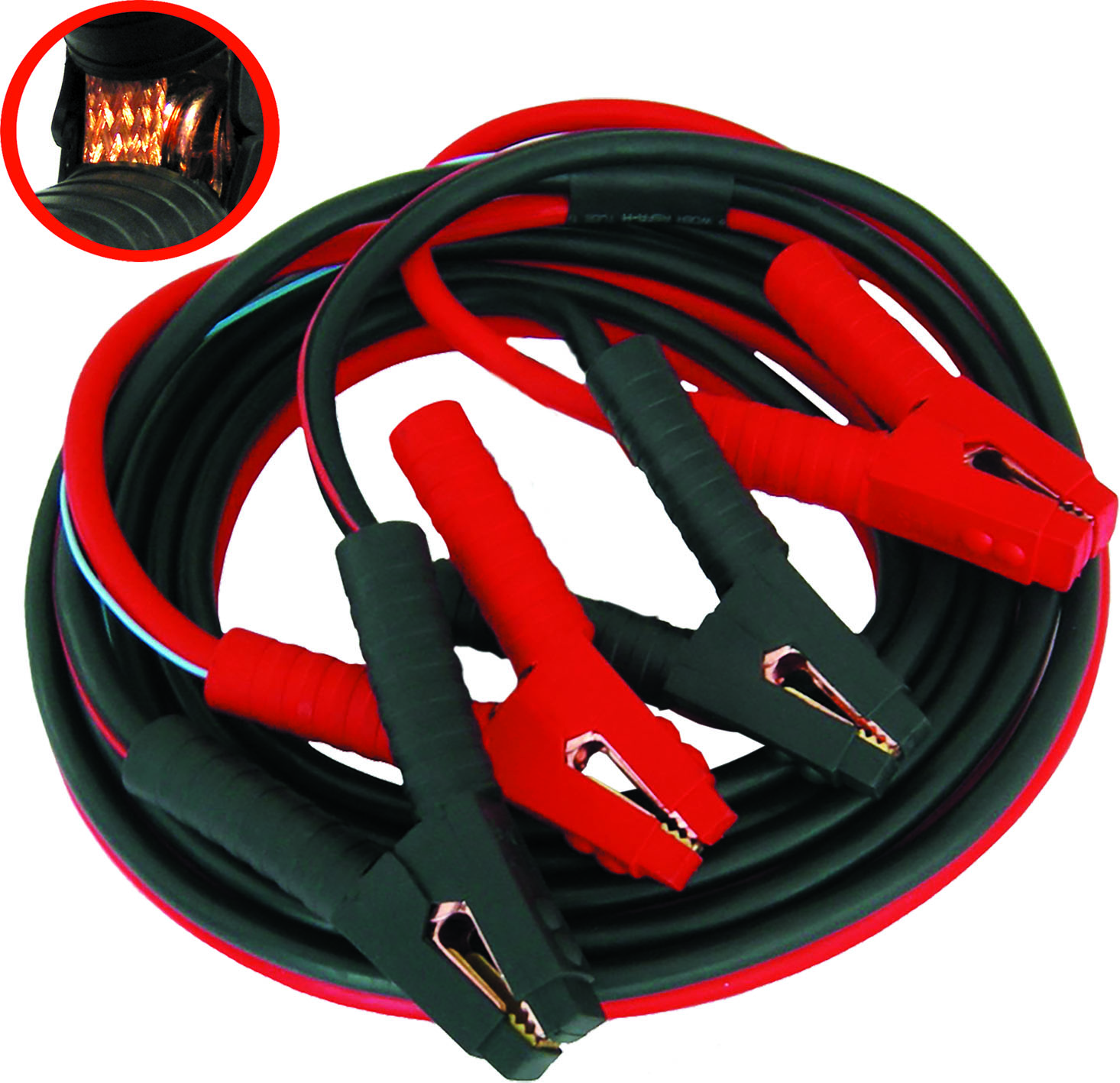 6m Super Heavy Duty 12V & 24V Booster Cables 1,000amp