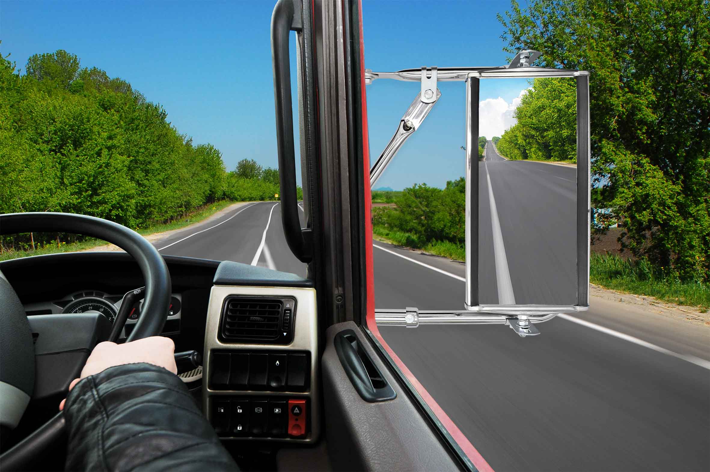 MIRROR – 2pc 127X254MM (5”X10”) TRUCK WEST COAST