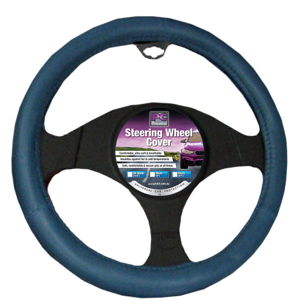 38CM S/W/COVER – SMOOTH LEATHER LOOK – BLUE