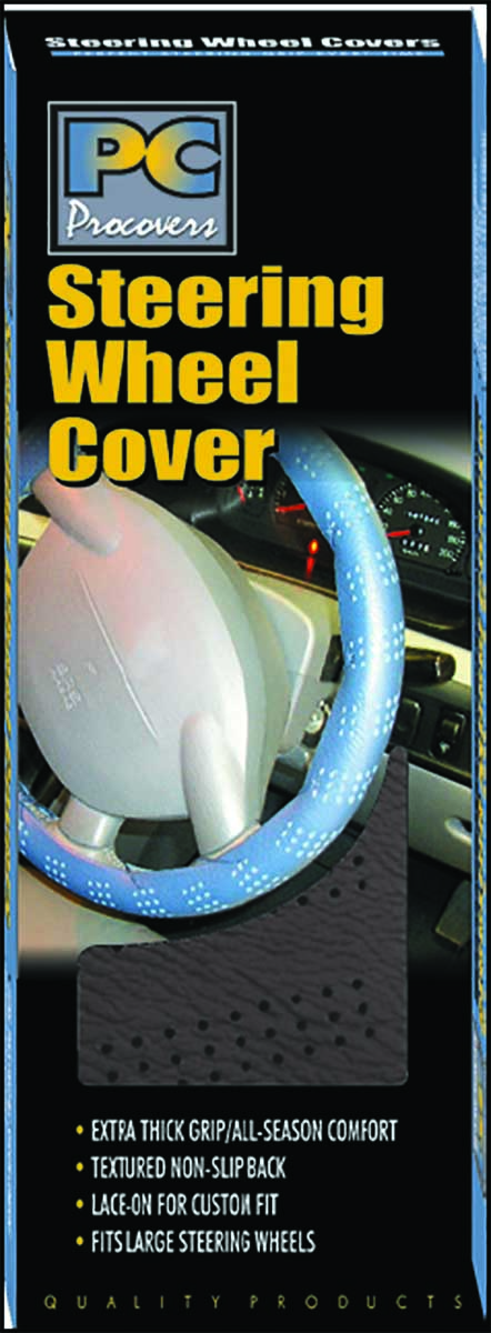 40 CM PVC LACE UP STEERING WHEEL COVER