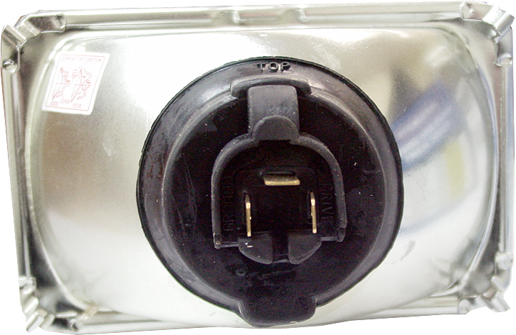 12V 6” Square Small High/Low H1 2 Pin Semi Sealed Beam