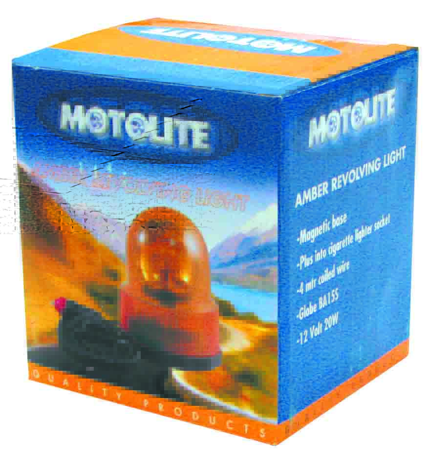 REVOLVING LIGHT – AMBER WITH MAGNETIC BASE