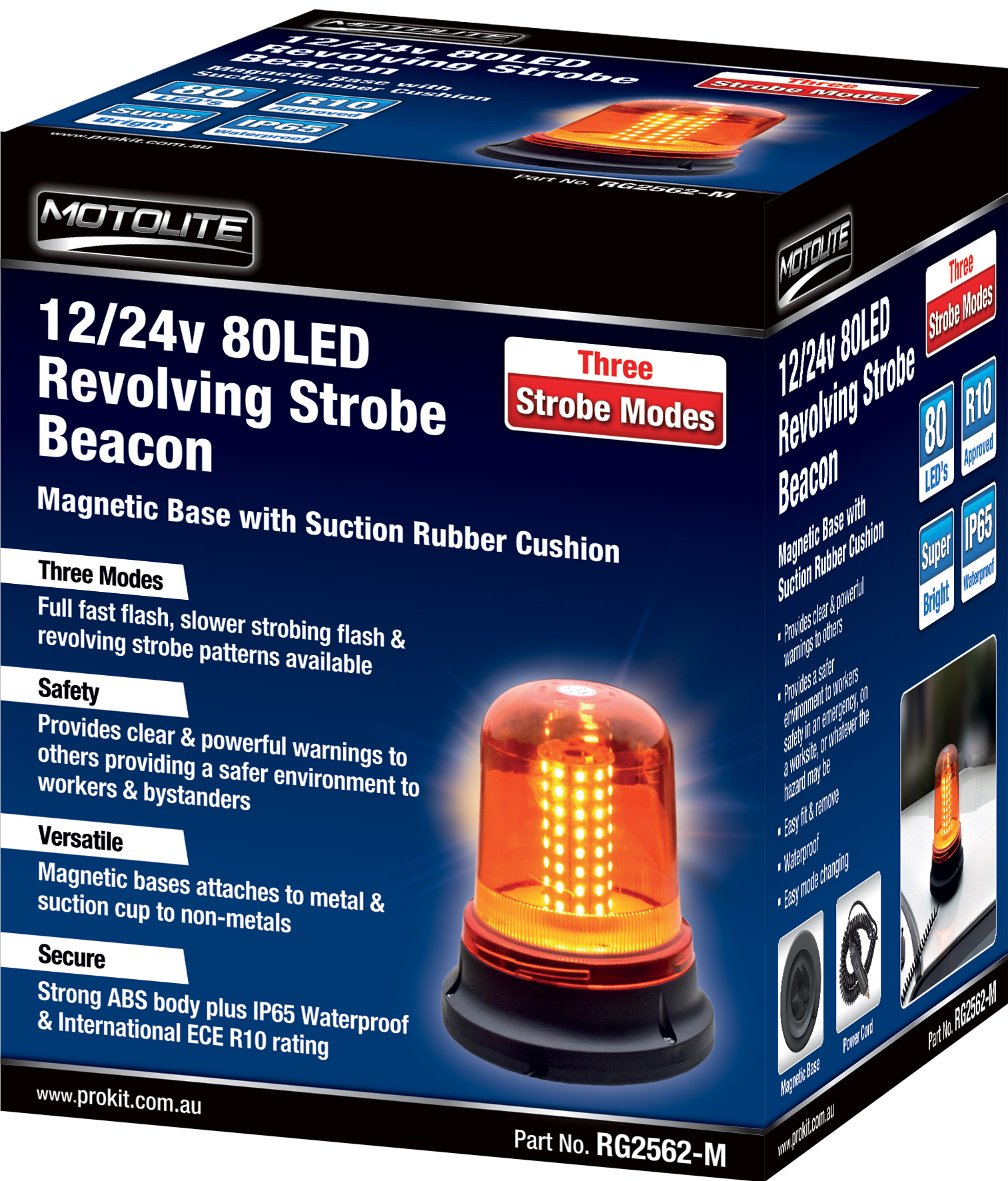 12/24V 80LED Revolving Strobe Beacon