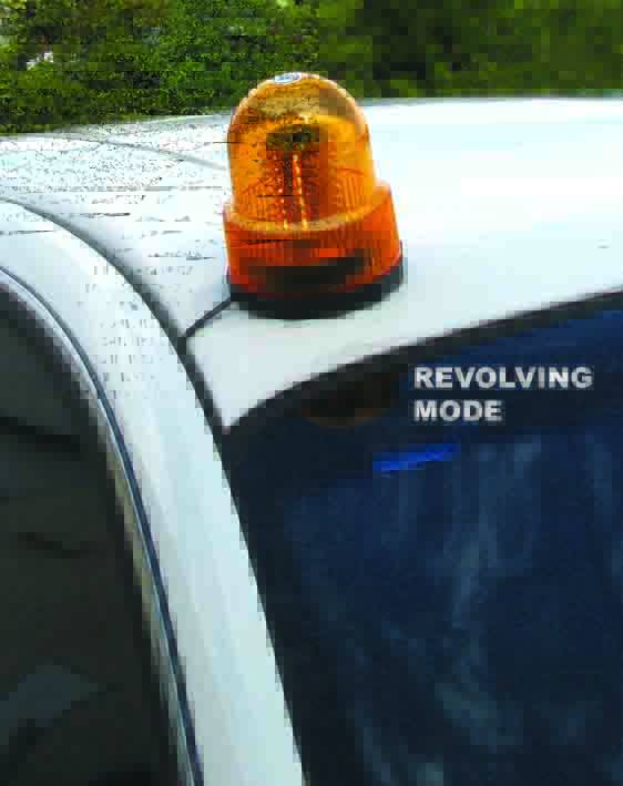 REVOLVING/STROBE LIGHT – 80LED AMBER  WITH MAGNETIC BASE