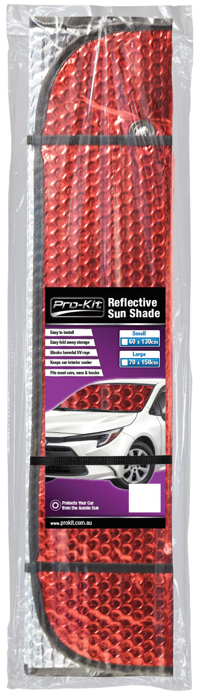 Small Red Reflective Sunshade