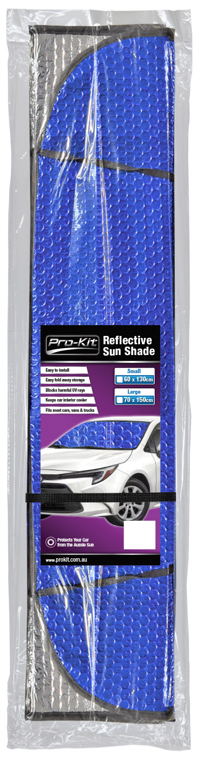 Large Blue Reflective Sunshade