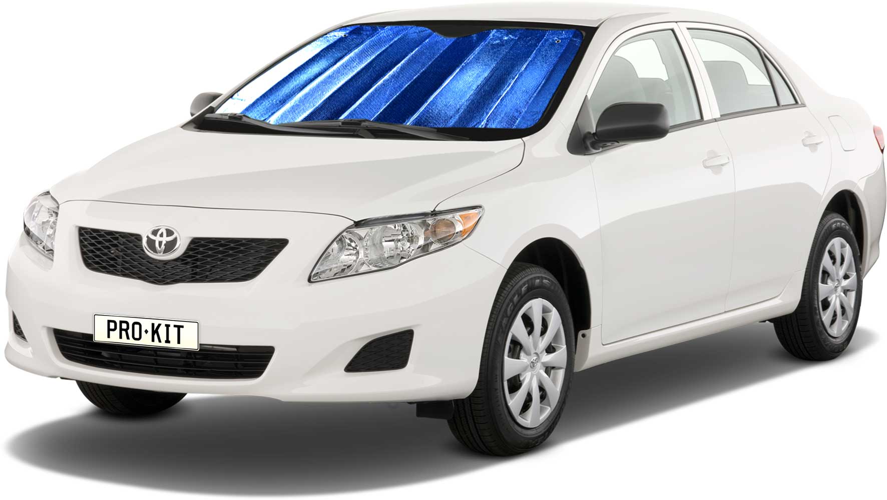 Large Blue Reflective Sunshade
