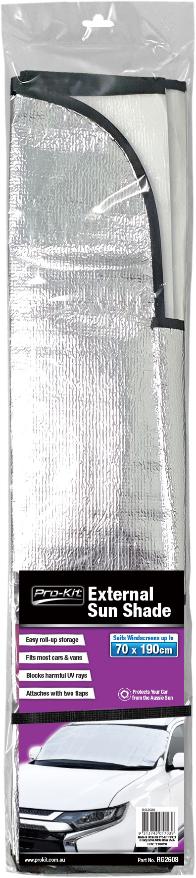External Front Windscreen Sun Shade