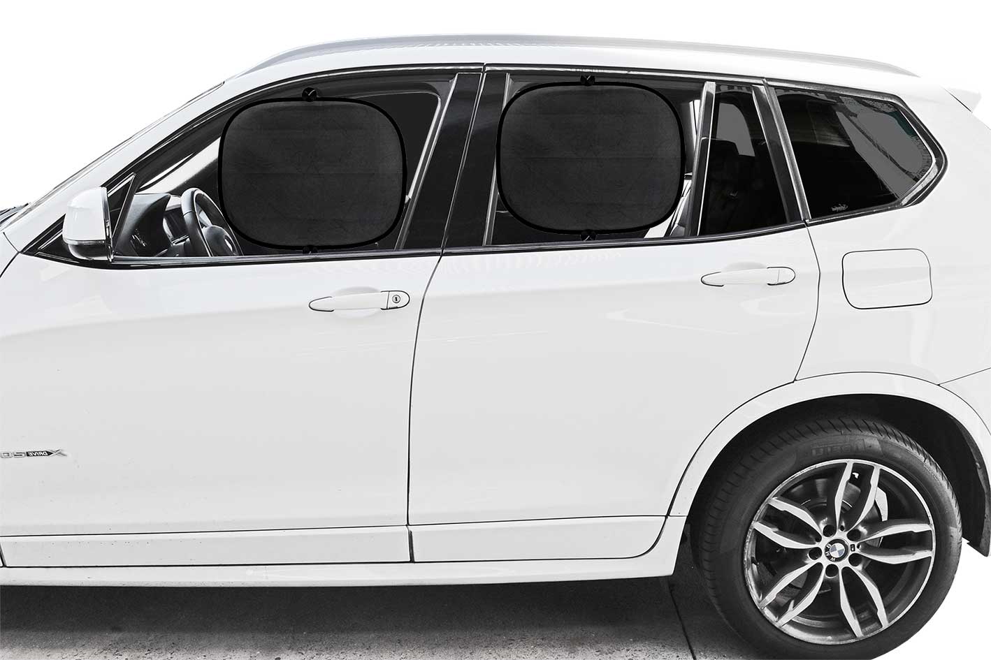 2pc Side Window Twist Sun Shade Set – 43.5 x 36cm