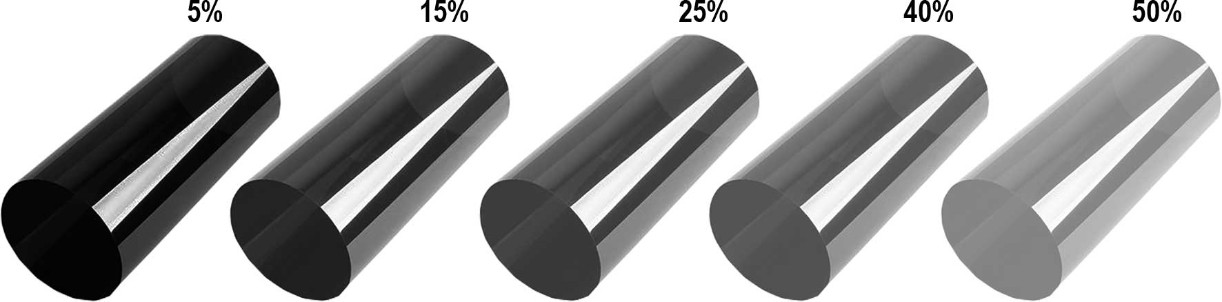 Standard 300cm x 75cm Very Dark 15% Black Solar Tint Film