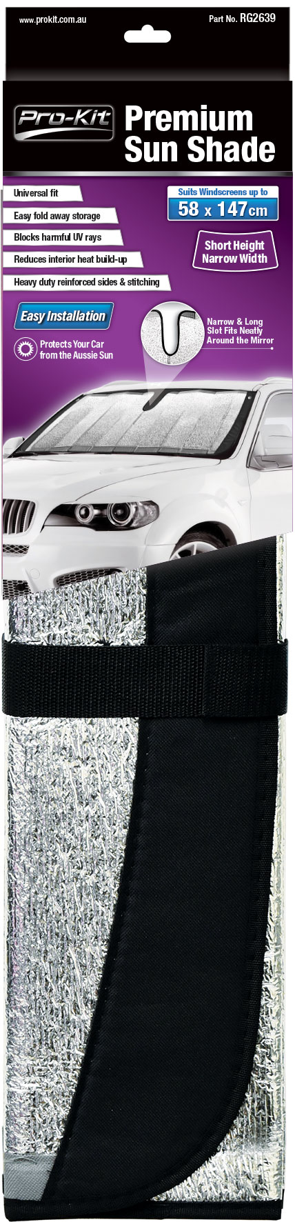 58 × 147cm Premium Sun Shade