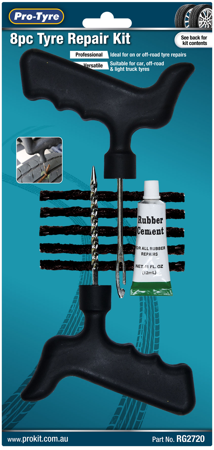 TYRE REPAIR KIT – 8pc