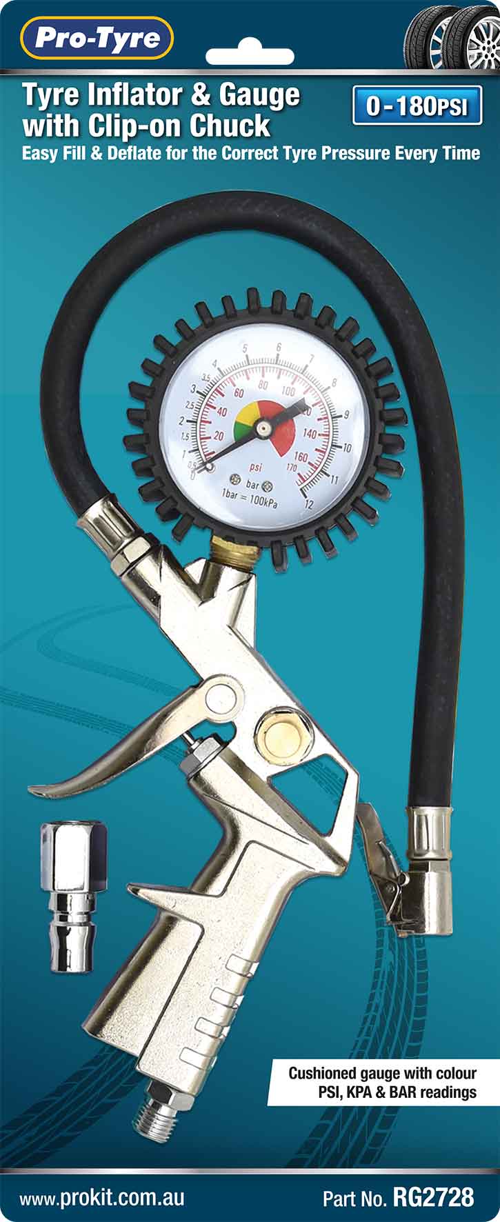 TYRE INFLATOR WITH DIAL GAUGE