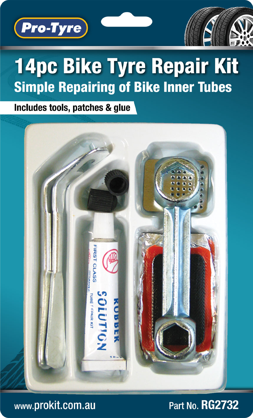 BIKE TYRE REPAIR KIT – 14pc