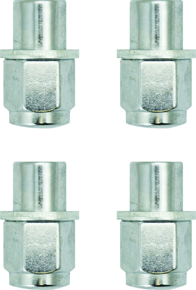 WHEEL NUT SET – 4pc MAG WHEEL CHROME 1/2”