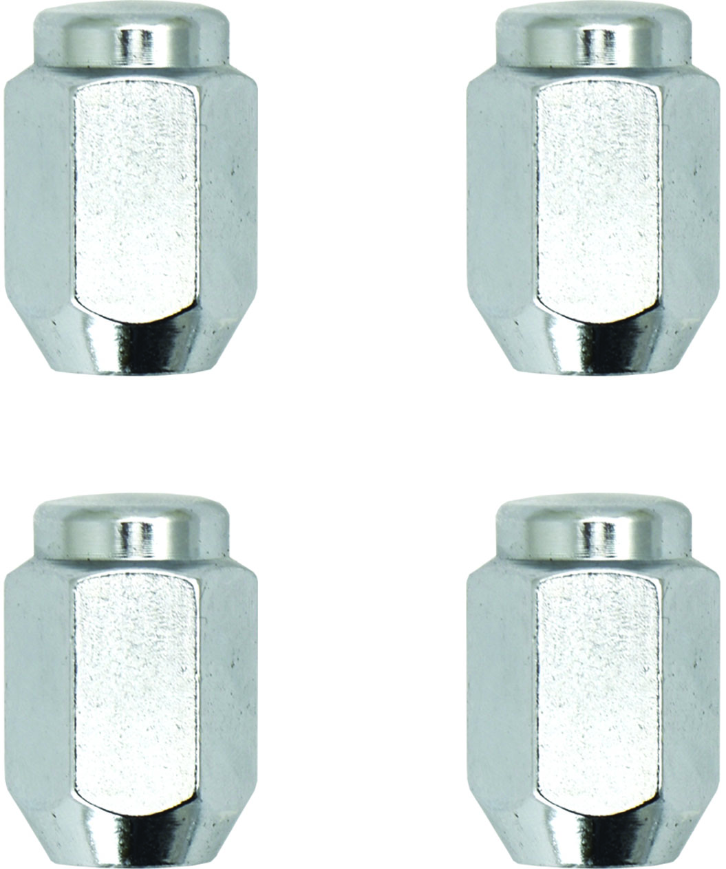 WHEEL NUT SET – 4pc STEEL WHEEL CHROME  12MM X 1.50