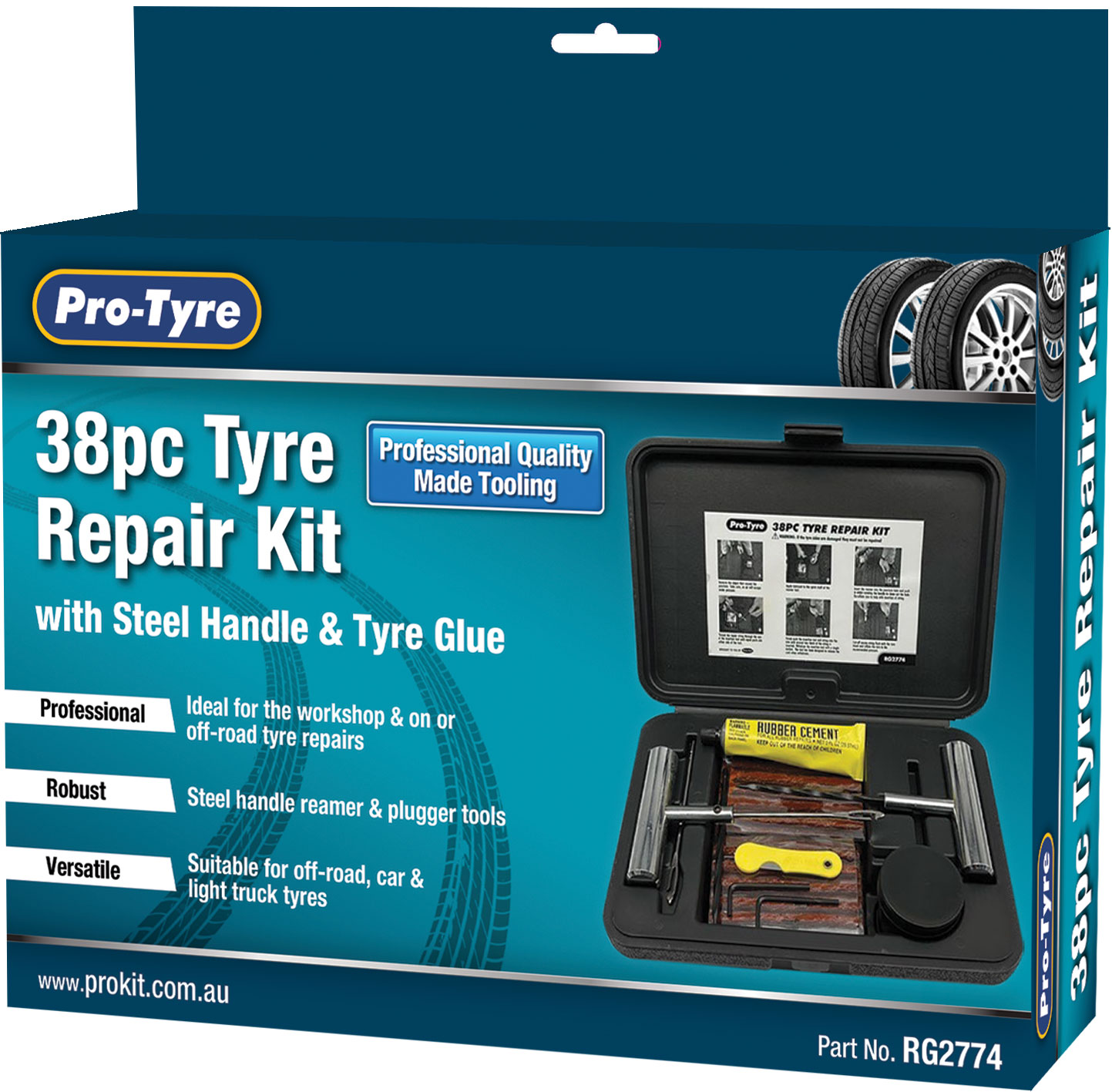 TYRE REPAIR KIT – 38pc SUPER HEAVY DUTY