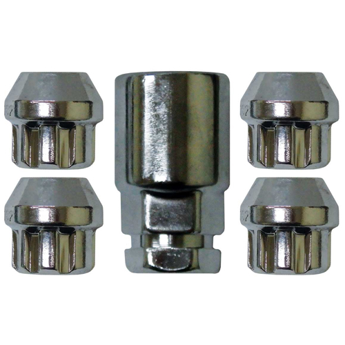 LOCK NUT SET – 5pc OPEN ENDED STEEL WHEEL 7/16″