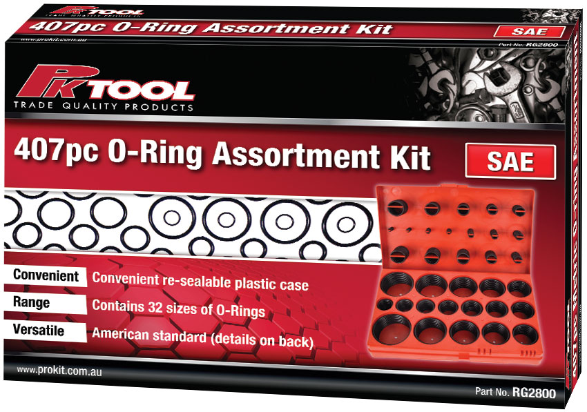 407pc O-RING ASSORTMENT