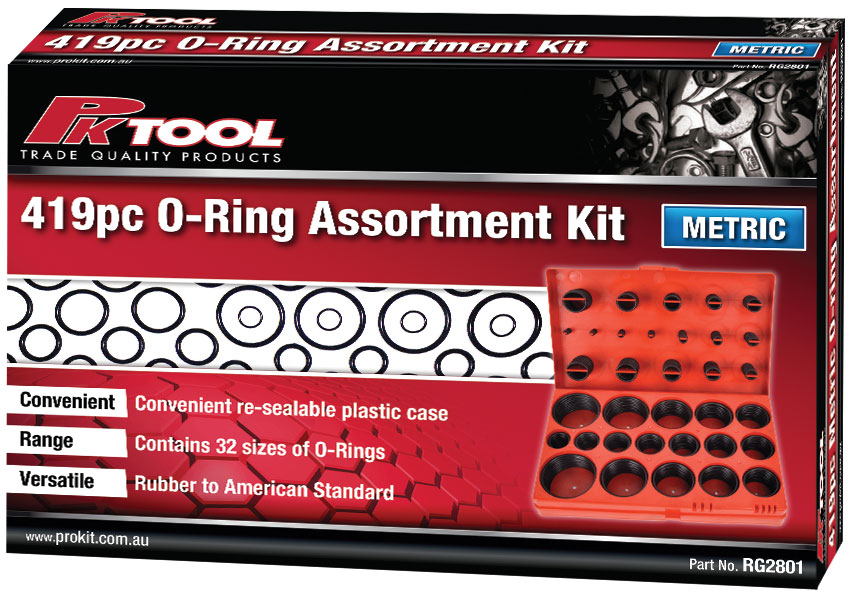 419pc O-RING ASSORTMENT