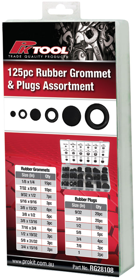 125pc RUBBER GROMMETS