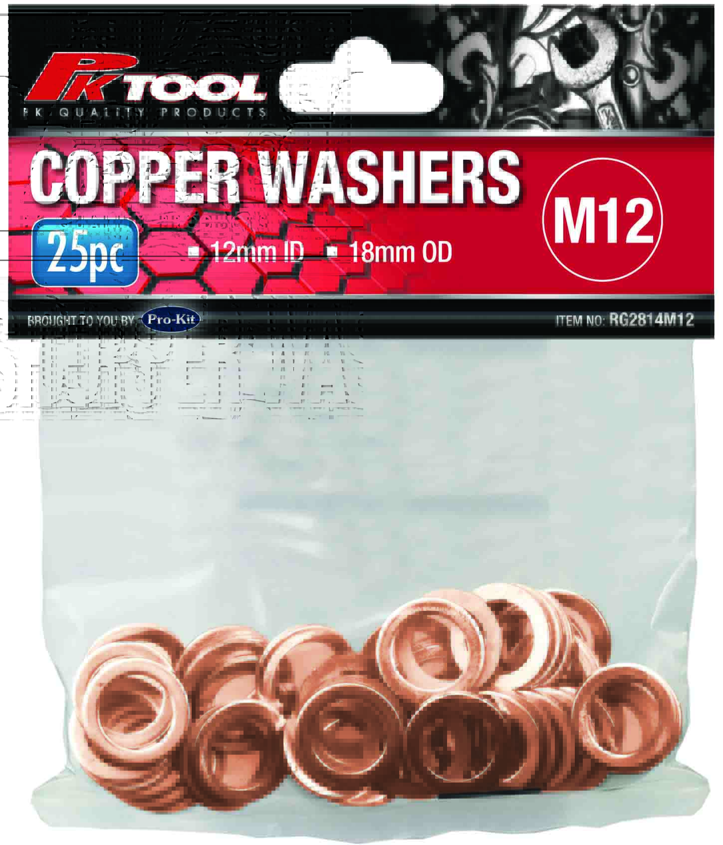 12mm 25pc COPPER WASHERS
