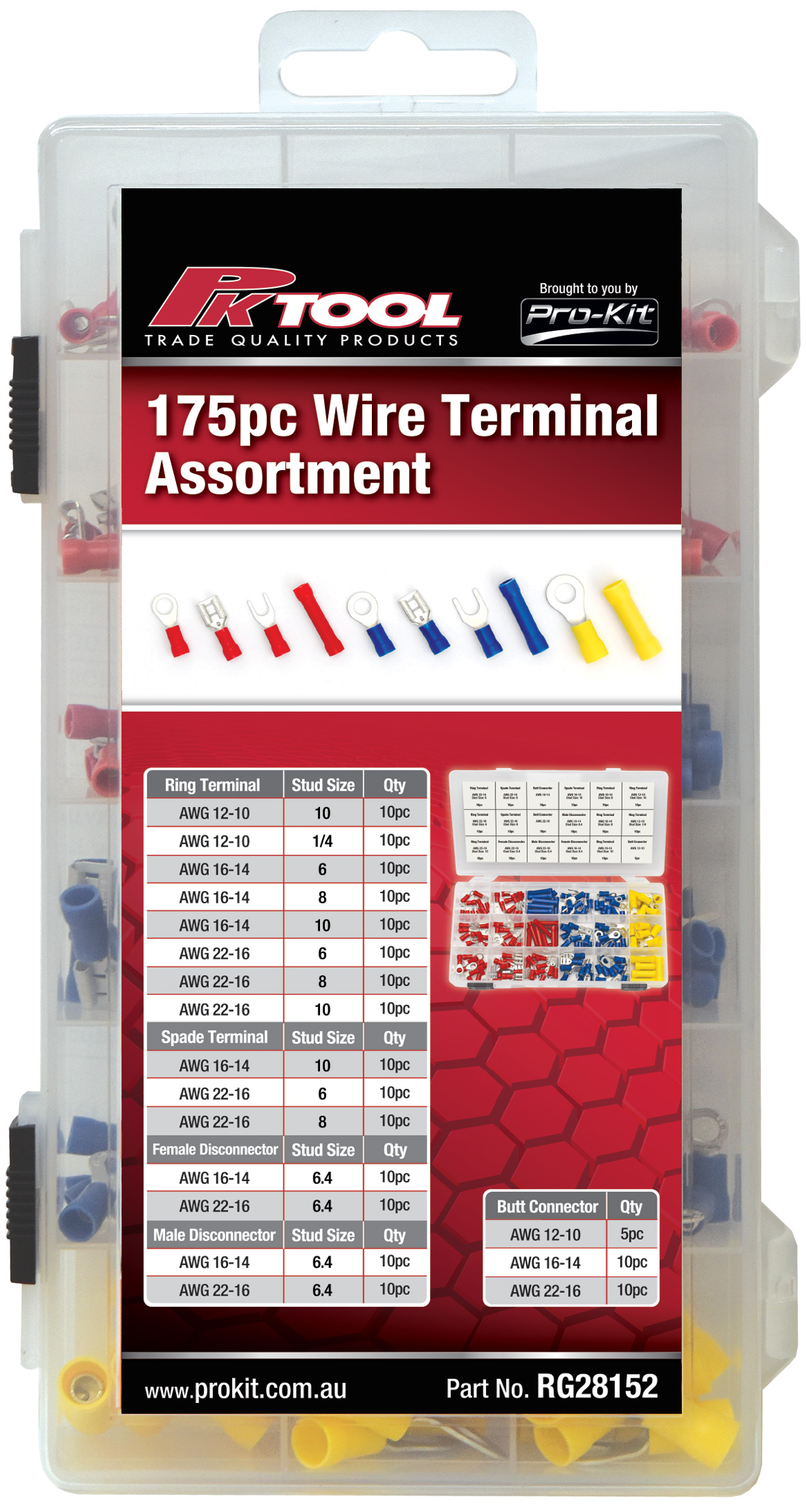 175pc Wire Terminal Assortment