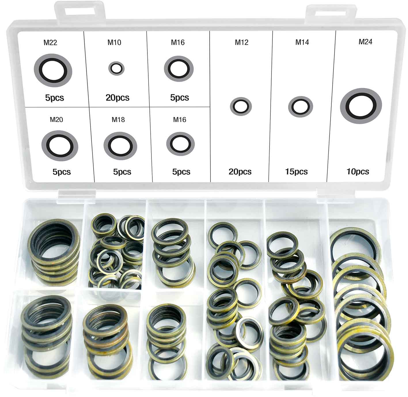 90pc DOWTY HYDRAULIC SEALS RUBBER/ METAL GASKETS