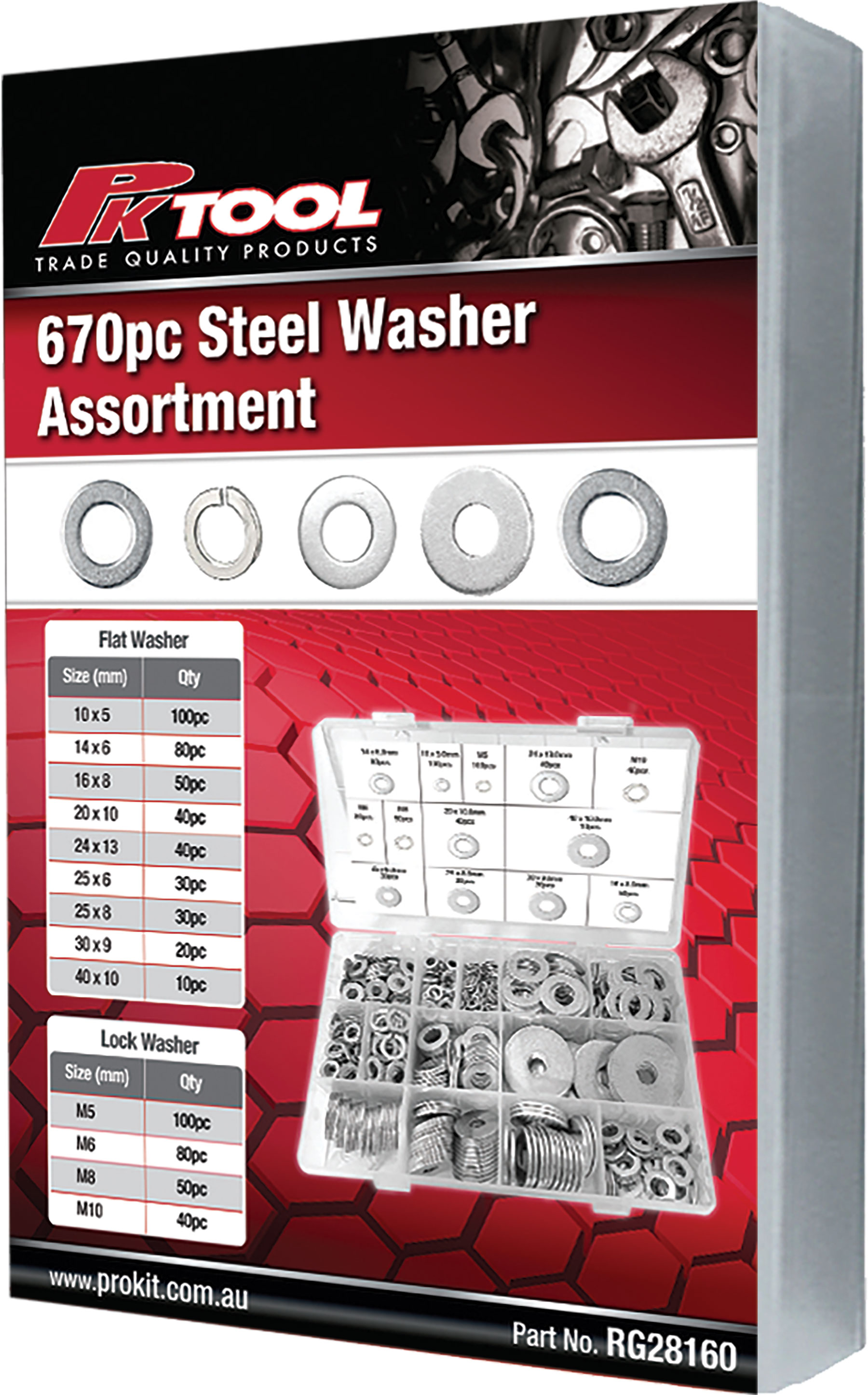 670pc STEEL WASHERS