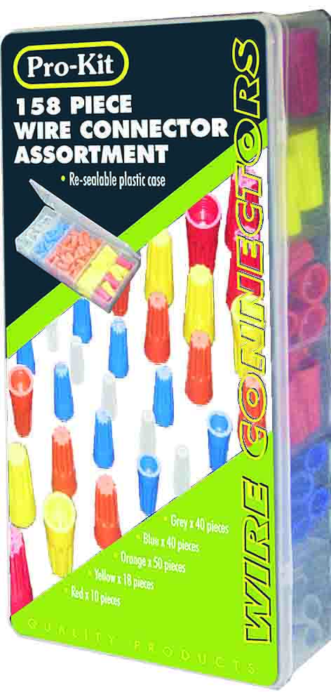 158pc WIRE CONNECTORS ASSORTMENT KIT