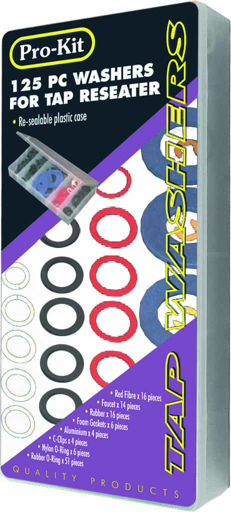 125pc TAP WASHER WITH O RINGS