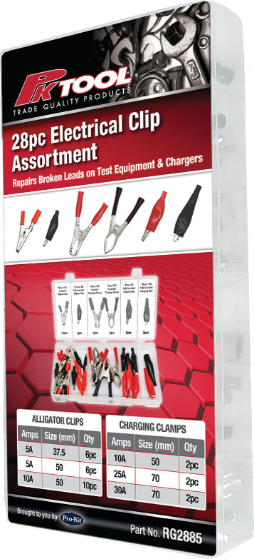 28pc Electrical Clip Assortment